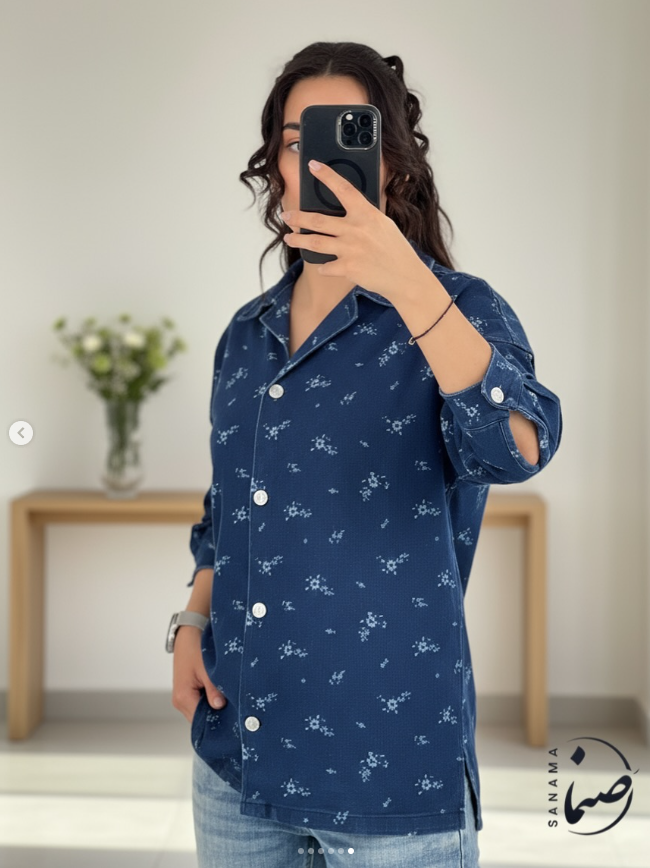 لباس مجلسی کوتاه قشم - طرح گلدوزی | @sanama.qeshm